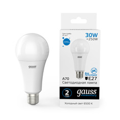 Лампа Gauss LED Elementary A67 30W E27 2390lm 6500K 1/10/50