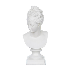 Фигура декоративная Glasar бюст дамы, 10X9X23 см ГЛАСАР