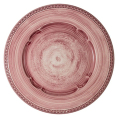 Тарелка обеденная Matceramica Augusta 27 см розовый