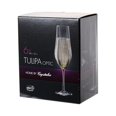 Набор бокалов для шампанского Тулипа оптик 170 мл 6 шт Bohemia Crystall
