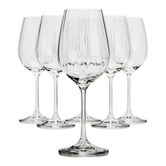 Набор бокалов для вина Тулипа оптик 350 мл 6 шт Bohemia Crystall