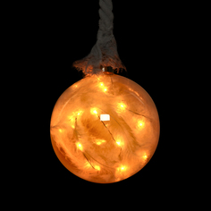 Игрушка елочная Kaemingk шар LED 20 см