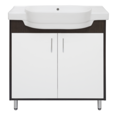 Тумба без раковины прямая Мисти Панда - 82 венге/белый