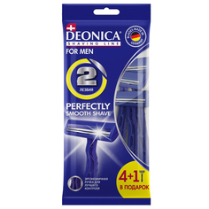 Станок для бритья одноразовый Deonica 2 Стандарт For Men 4+1 шт