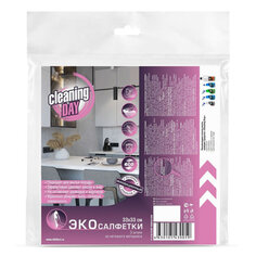 Салфетки для уборки Cleaning Day белые 33х33 см 3 шт