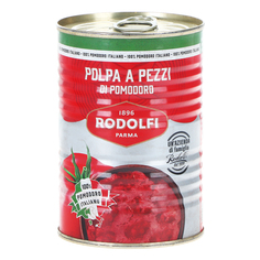 Томаты Rodolfi резаные очищенные, 400 г