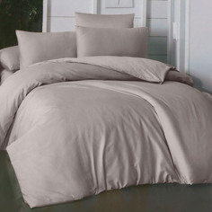 Комплект постельного белья La Besse Сатин серый Семейный (231649)