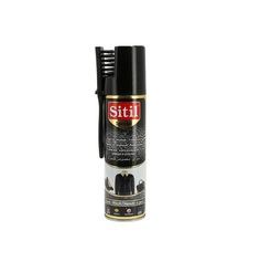 Краска-аэрозоль Sitil для замши и нубука с щеткой черная 250 мл