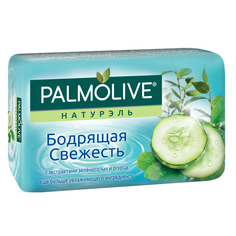 Мыло туалетное твердое Palmolive Натурэль Бодрящая Свежесть с экстрактами зеленого чая и огурца, 150 г