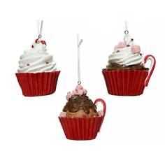 Игрушка елочная Kaemingk кексик 8x9 см в ассортименте