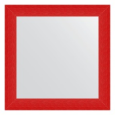 Зеркало в багетной раме Evoform красная волна 89 мм 80x80 см