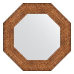 Зеркало в багетной раме Evoform медная кольчуга 88 мм 57x57 см