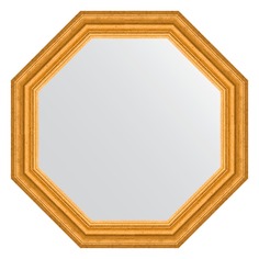 Зеркало в багетной раме Evoform состаренное золото 67 мм 57x57 см