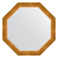 Зеркало в багетной раме Evoform травленое золото 59 мм 65x65 см