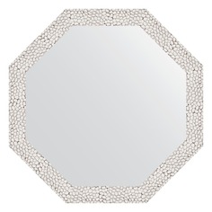 Зеркало в багетной раме Evoform чеканка белая 46 мм 53x53 см