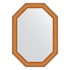 Зеркало в багетной раме Evoform золотые бусы на бронзе 60 мм 51x71 см