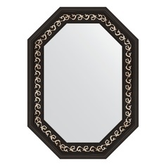 Зеркало в багетной раме Evoform черный ардеко 81 мм 54x74 см