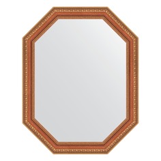 Зеркало в багетной раме Evoform бронзовые бусы на дереве 60 мм 56x71 см