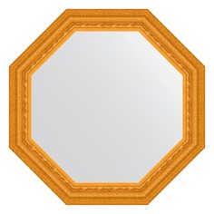 Зеркало в багетной раме Evoform сусальное золото 80 мм 69x69 см