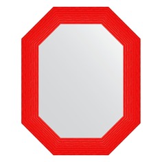 Зеркало в багетной раме Evoform красная волна 89 мм 61x76 см