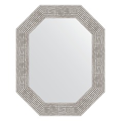 Зеркало в багетной раме Evoform волна хром 90 мм 61x76 см