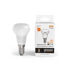 Лампа Gauss Elementary R50 6W 450lm 3000K Е14 LED