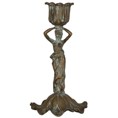 Подсвечник Glasar нимфа 8.5x8.5x15.5 см ГЛАСАР