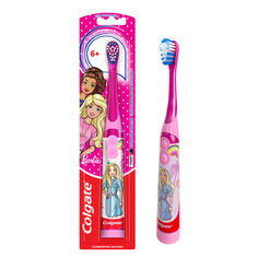 Зубная щетка Детская электрическая Colgate Barbie/Star Smile 5+, на батарейках, ультрамягкая