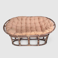 Кресло-мамасан Rattan Grand NIdo Brown с подушкой 175х110х94 см