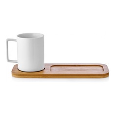 Кружка Walmer Bamboo с блюдцем 400 мл