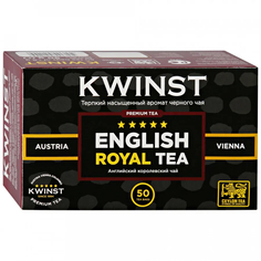 Чай черный Kwinst Английский королевский мелколистовой 50 пакетиков Квинст