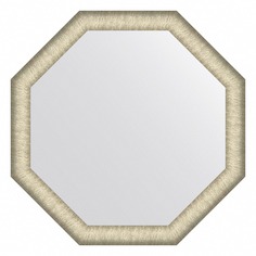 Зеркало в багетной раме Evoform брашированное серебро 59 мм 70х70 см