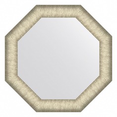 Зеркало в багетной раме Evoform брашированное серебро 59 мм 50х50 см