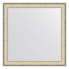 Зеркало в багетной раме Evoform брашированное серебро 59 мм 73х73 см