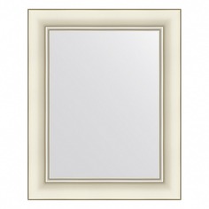 Зеркало в багетной раме Evoform белый с серебром 60 мм 41х51 см