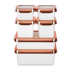 Набор контейнеров для хранения VipAhmet VP-127 6 предметов белый