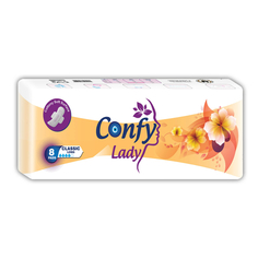 Прокладки Confy Lady гигиенические женские Classic Long 8 шт