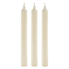 Набор хозяйственных свечей Антей-Кэндл больших 2,4x21 см, 3 шт, белый