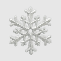Снежинка Acro серебро 22 см