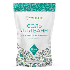 Соль для ванн магниево-сульфатная Synergetic 1 кг