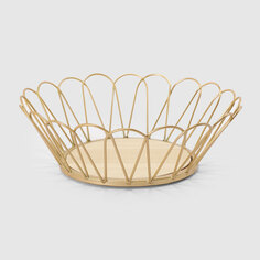 Блюдо Mercury Tableware 35х9,5 см золото