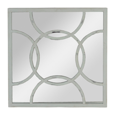 Зеркало Glasar белое 80x2x80 см ГЛАСАР