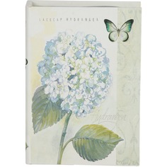 Шкатулка Glasar в виде книги голубой цветок 21,5х7х30 см ГЛАСАР