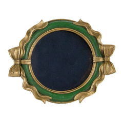 Блюдо декоративное Glasar зелёное 14х11х2 см ГЛАСАР