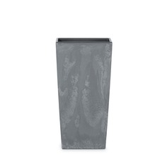 Кашпо Urbi square тёмно-серое 26х26х50 см Prosperplast
