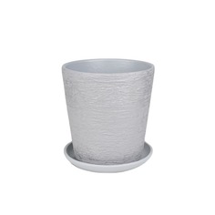 Горшок Студия-Декор Лофт серый №2 12 см конус