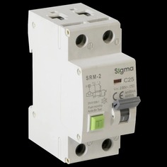 Автоматический выключатель Sigma elektrik дифференциального тока АвДТ AC 2P 30mA 6kA 25A
