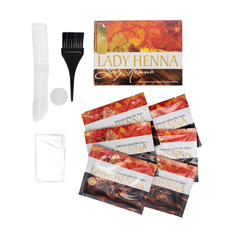 Краска для волос Lady Henna на основе хны Каштан, 6 х 10 г