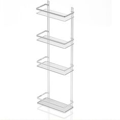 Полка прямая Teknotel 4 яруса 25x12x76 см нержавеющая сталь