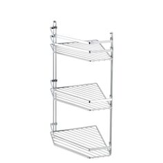 Полка угловая Teknotel 3 яруса 20x20x50 см нержавеющая сталь